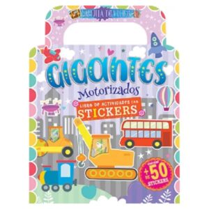 Libro con actividades y stickers valijita divertida