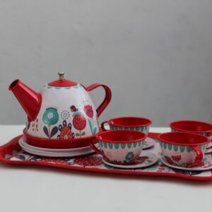 Juego de té de metal