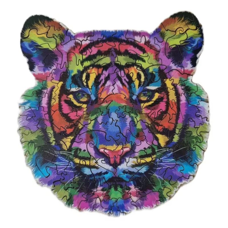 Puzzle León de madera 130 pcs