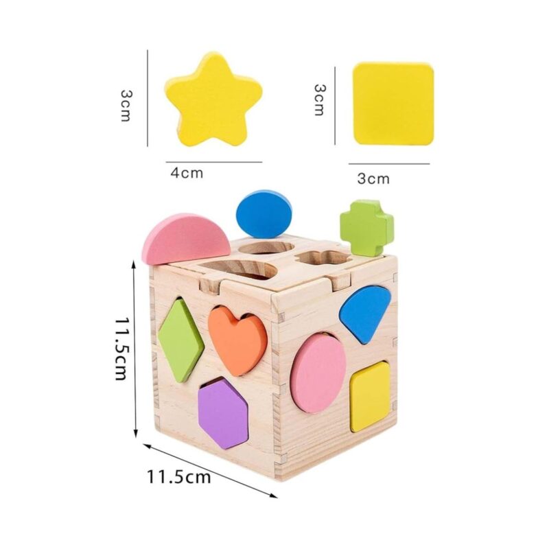 Cubo de encastre en madera