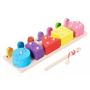 Juego didáctico de pesca y encastre