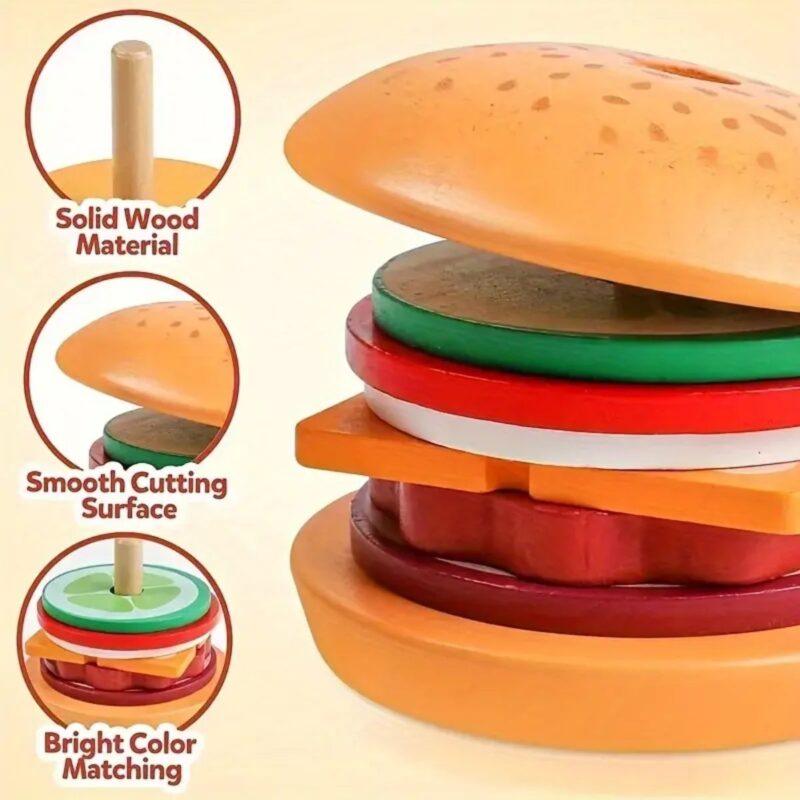 Juego de madera Hamburguesa - Imagen 3