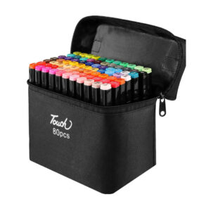 Marcadores touch doble punta 80 pcs