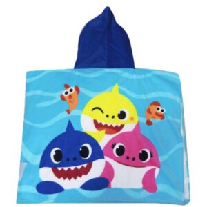 Poncho toalla Baby shark