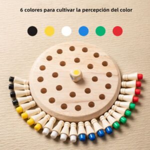 Ajedrez memoria de madera