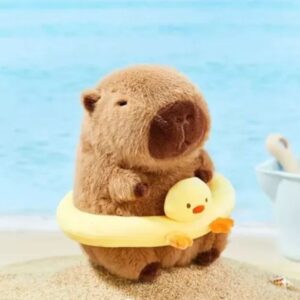 Capibara con flotador patito