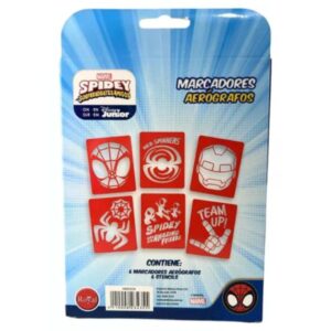 Set de marcadores aerógrafos con stencil