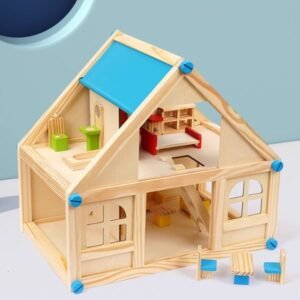 Casita de muñecas en madera
