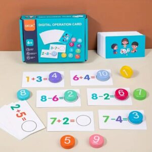 Tarjetas con cuentas matemáticas