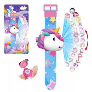 Reloj proyector unicornio