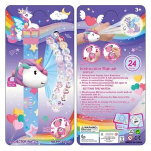 Reloj proyector unicornio