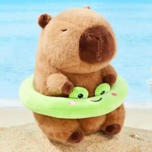 Capibara con flotador rana
