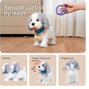 Perro inteligente camina y ladra
