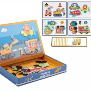 Puzzle magnético transporte