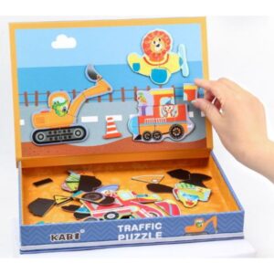 Puzzle magnético transporte
