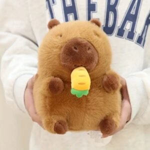 Peluche capibara con zanahoria