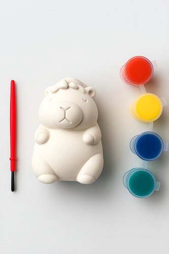 Capibara Yeso Para Pintar Incluye Pintura Y Pincel