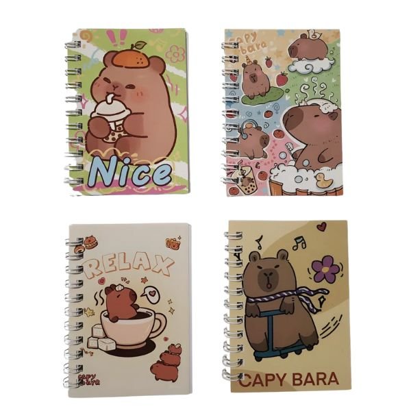 Pack x 4 libretas capibara