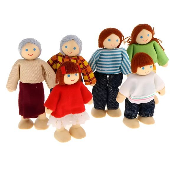 Familia de madera x 6