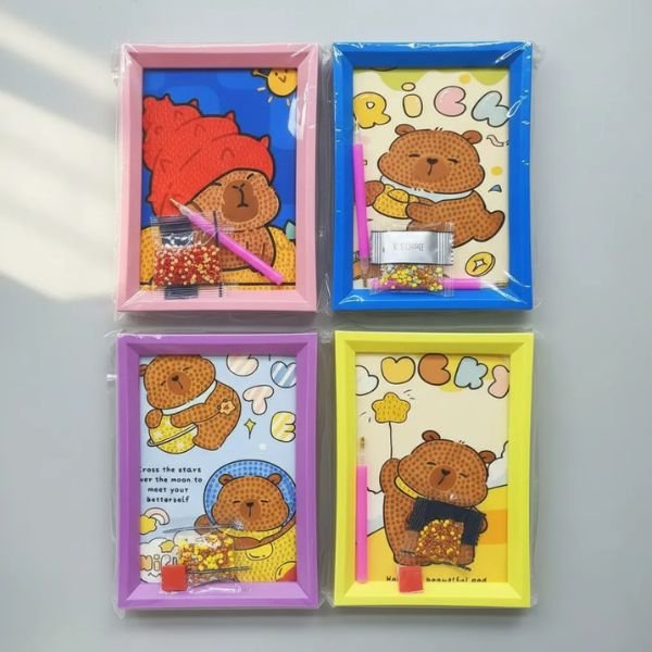 Pintura diamante 5D capibara