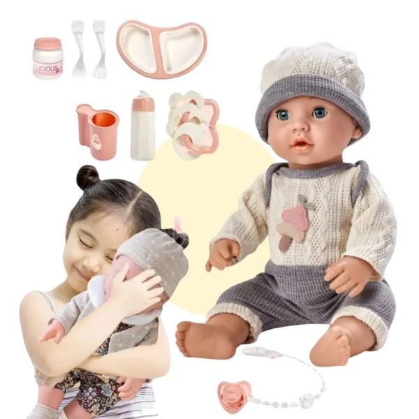 Bebé reborn con accesorios
