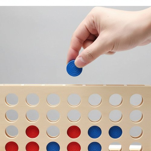 Juego De Mesa Conecta Cuatro Madera 4 En Linea Montessori - Imagen 10
