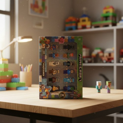 Muñecos Minecraft Kit Personajes Figuras X 12 Juguete - Imagen 8