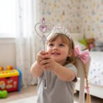 Juego De Princesa Y Corona Con Varita Mágica Vincha Rosada Princesa - Imagen 2