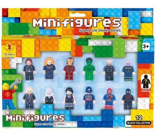 Muñecos Minecraft Kit Personajes Figuras X 12 Juguete - Imagen 14