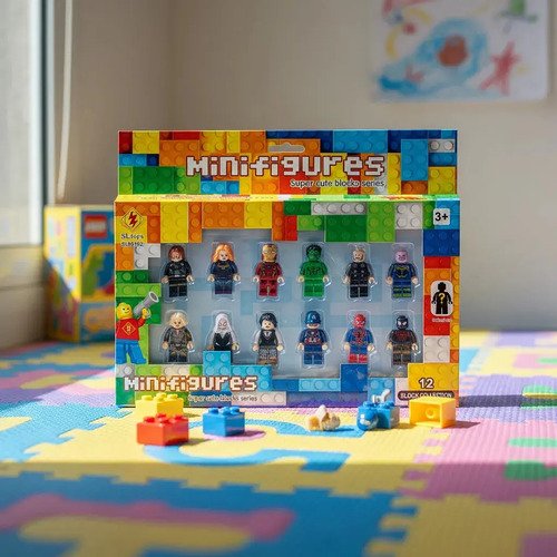 Muñecos Minecraft Kit Personajes Figuras X 12 Juguete - Imagen 21