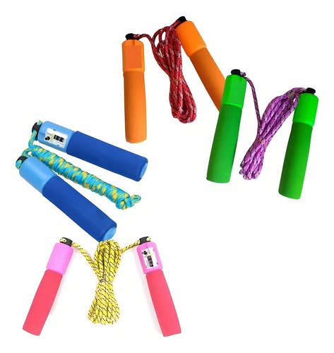 Cuerda De Saltar Con Contador Deportiva Boxeo Color Azul