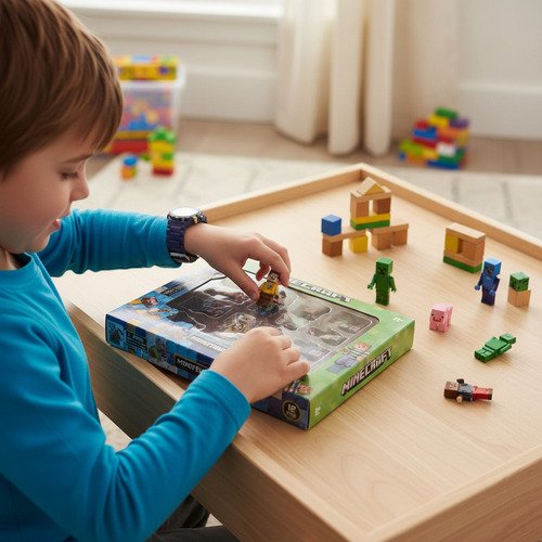 Muñecos Minecraft Kit Personajes Figuras X 12 Juguete - Imagen 9