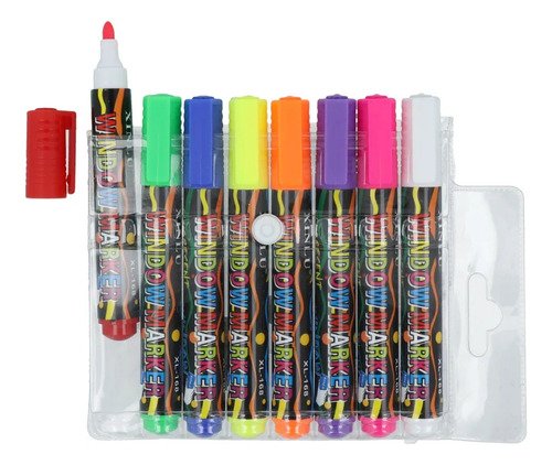 Marcadores Para Pizarra Mágica Led X 8 Unidades Multicolor