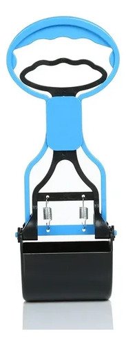 Pala Pinza Recolectora De Caca Para Perros Y Gatos Higiénica Celeste - Imagen 3