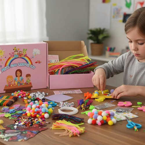 Kit Arte Manualidades 1200 Piezas Artesano Set Decoración Varios - Imagen 5