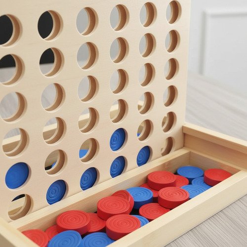 Juego De Mesa Conecta Cuatro Madera 4 En Linea Montessori - Imagen 9