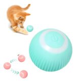 Juguete Gato Bola Interactivo Inteligente Recargable Automat Azul - Imagen 9