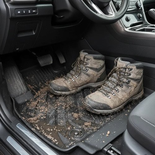 Juego Alfombras Bandeja Byd Seagull Protección Total Negro - Imagen 4