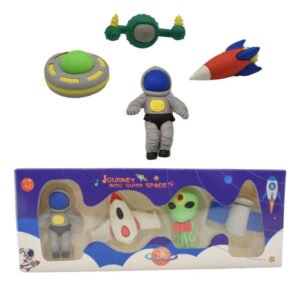 Set De Gomas Astronauta Goma De Borrar X 4 Unidades Astronauta