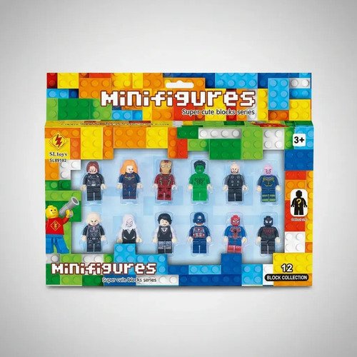 Muñecos Minecraft Kit Personajes Figuras X 12 Juguete - Imagen 20
