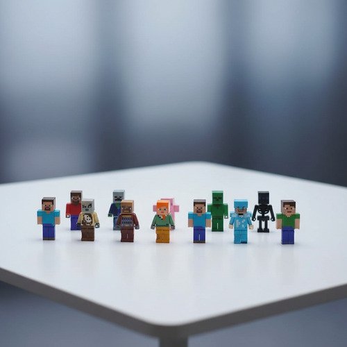 Muñecos Minecraft Kit Personajes Figuras X 12 Juguete - Imagen 11