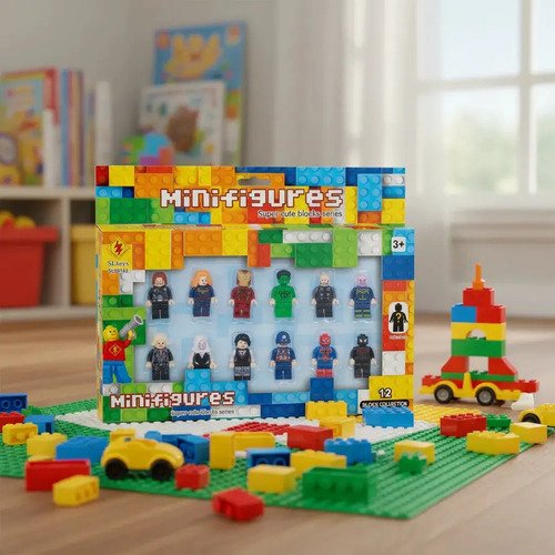 Muñecos Minecraft Kit Personajes Figuras X 12 Juguete - Imagen 18