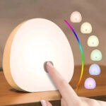 Parlante De Sonido Blanco Para Dormir Con Luz Veladora Blanco - Imagen 4