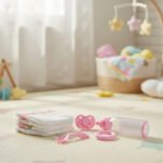 Set Mamadera, Chupete, Pañal Y Cubiertos Para Bebote Muñeca - Imagen 7