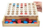 Juego De Mesa Conecta Cuatro Madera 4 En Linea Montessori - Imagen 2