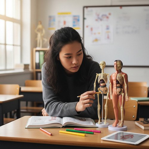 Esqueleto 3d Didáctico Anatomía Infantil Articulado Piezas - Imagen 4