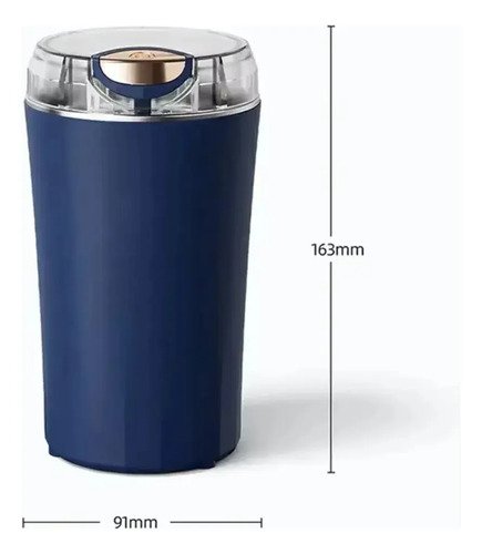 Molinillo Moledor De Cafe Electrico Granos Y Semillas 300w Azul Oscuro - Imagen 7
