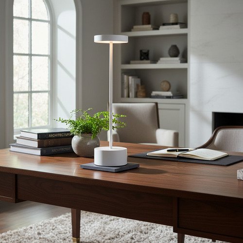 Lampara De Mesa Luz Led Tactil Recargable Usb Restaurante - Imagen 7