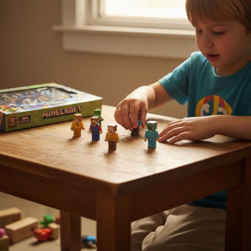 Muñecos Minecraft Kit Personajes Figuras X 12 Juguete - Imagen 12