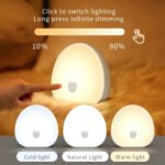 Parlante De Sonido Blanco Para Dormir Con Luz Veladora Blanco - Imagen 6